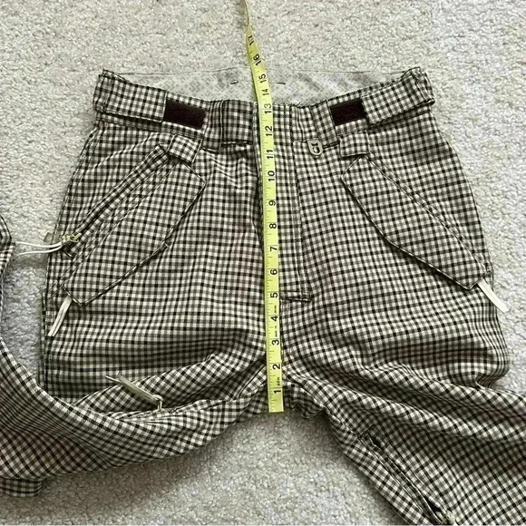 Special Blend Revolver Waterproof 15K Ski Snowboarding Pants Men XS Beige Plaid - Picture 4 of 16